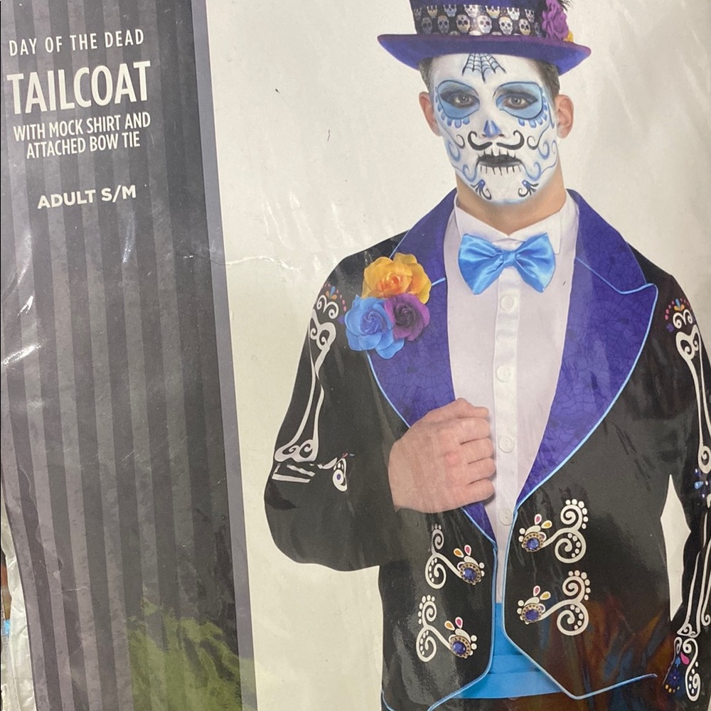 Day of the dead tailcoat - Black and Blue Tailcoat